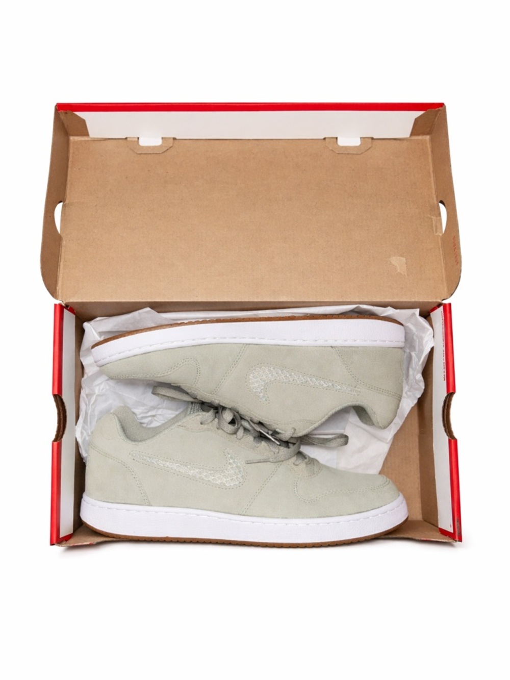 Nike Women’s Low-Top Suede Sneakers in Light Olive